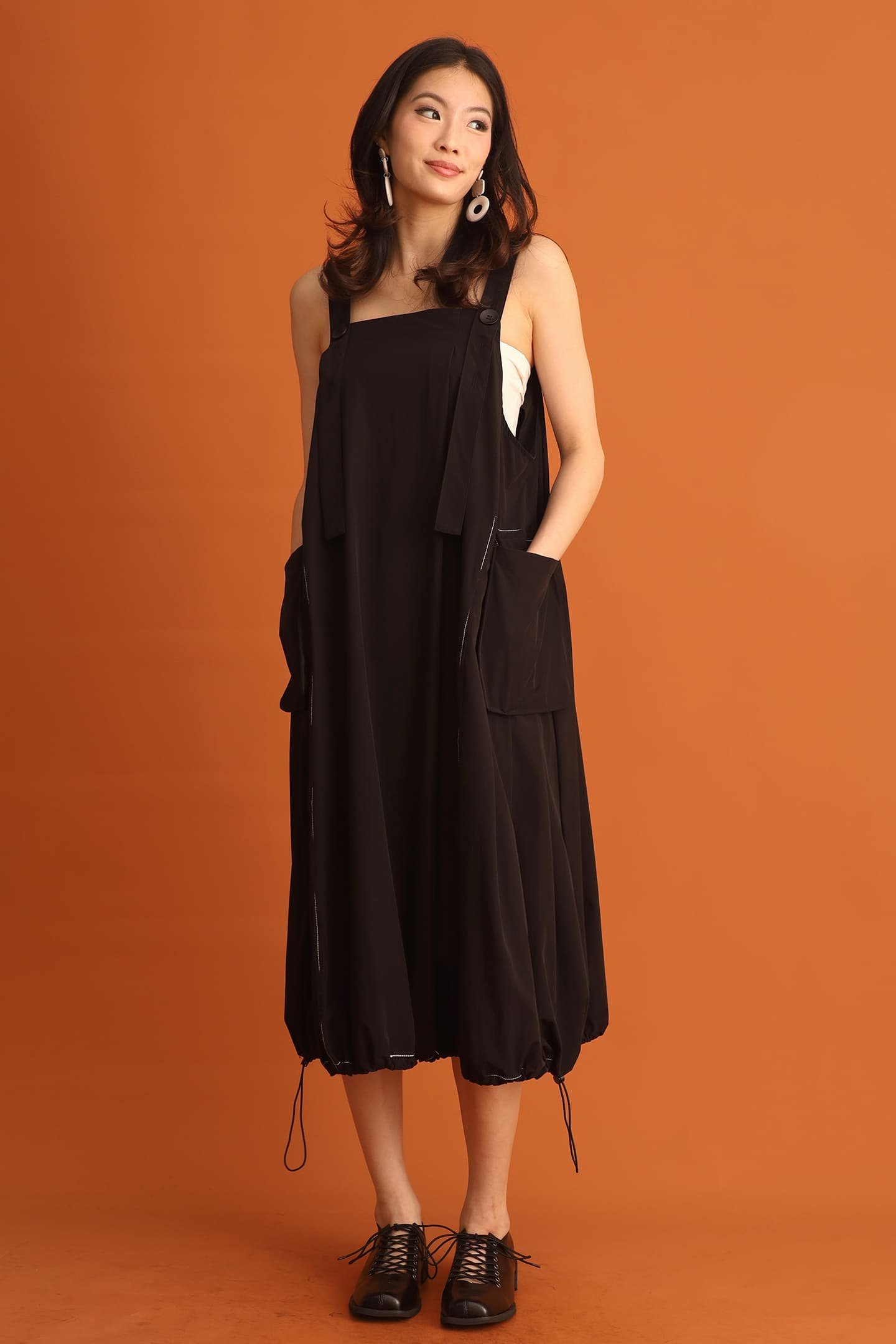 CHOSEN - Sera Pinafore Drawstring Dress - Image 3