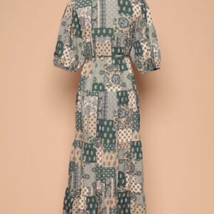 PO - Sydney Dress in Green Paisley - Image 4