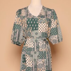 PO - Sydney Dress in Green Paisley - Image 3