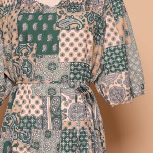 PO - Sydney Dress in Green Paisley - Image 2