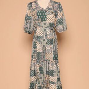 PO - Sydney Dress in Green Paisley - Image 1
