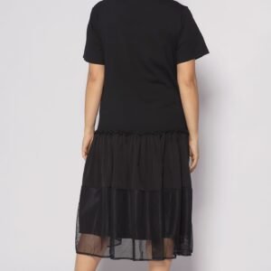 Valerie Netted Dress in Black - Image 7