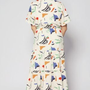 Vedette Dress in Crayola Strokes - Image 8