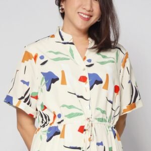 Vedette Dress in Crayola Strokes - Image 9