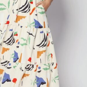 Vedette Dress in Crayola Strokes - Image 11