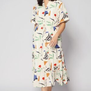 Vedette Dress in Crayola Strokes - Image 6