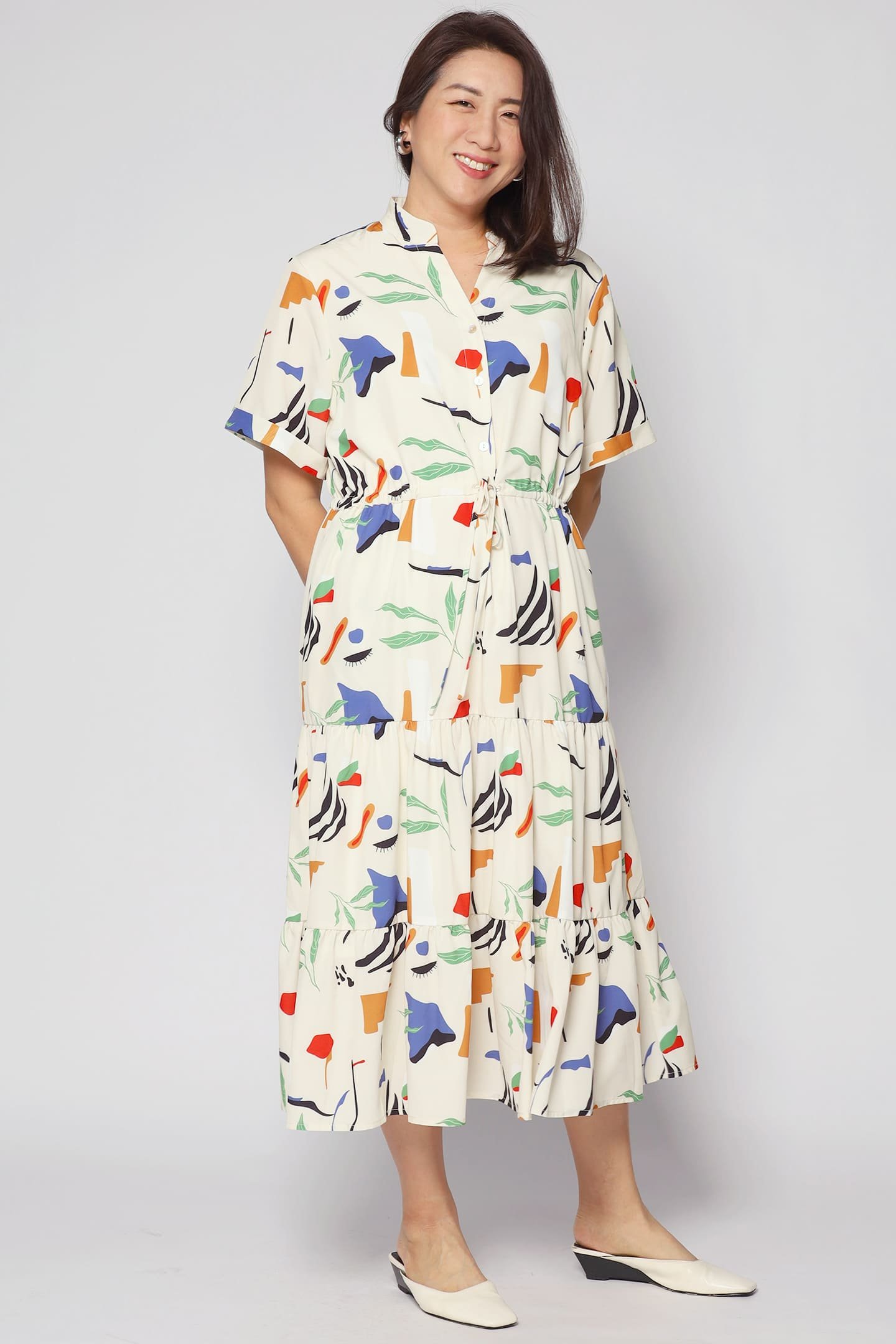 Vedette Dress in Crayola Strokes - Image 1
