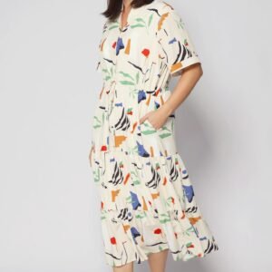 Vedette Dress in Crayola Strokes - Image 2