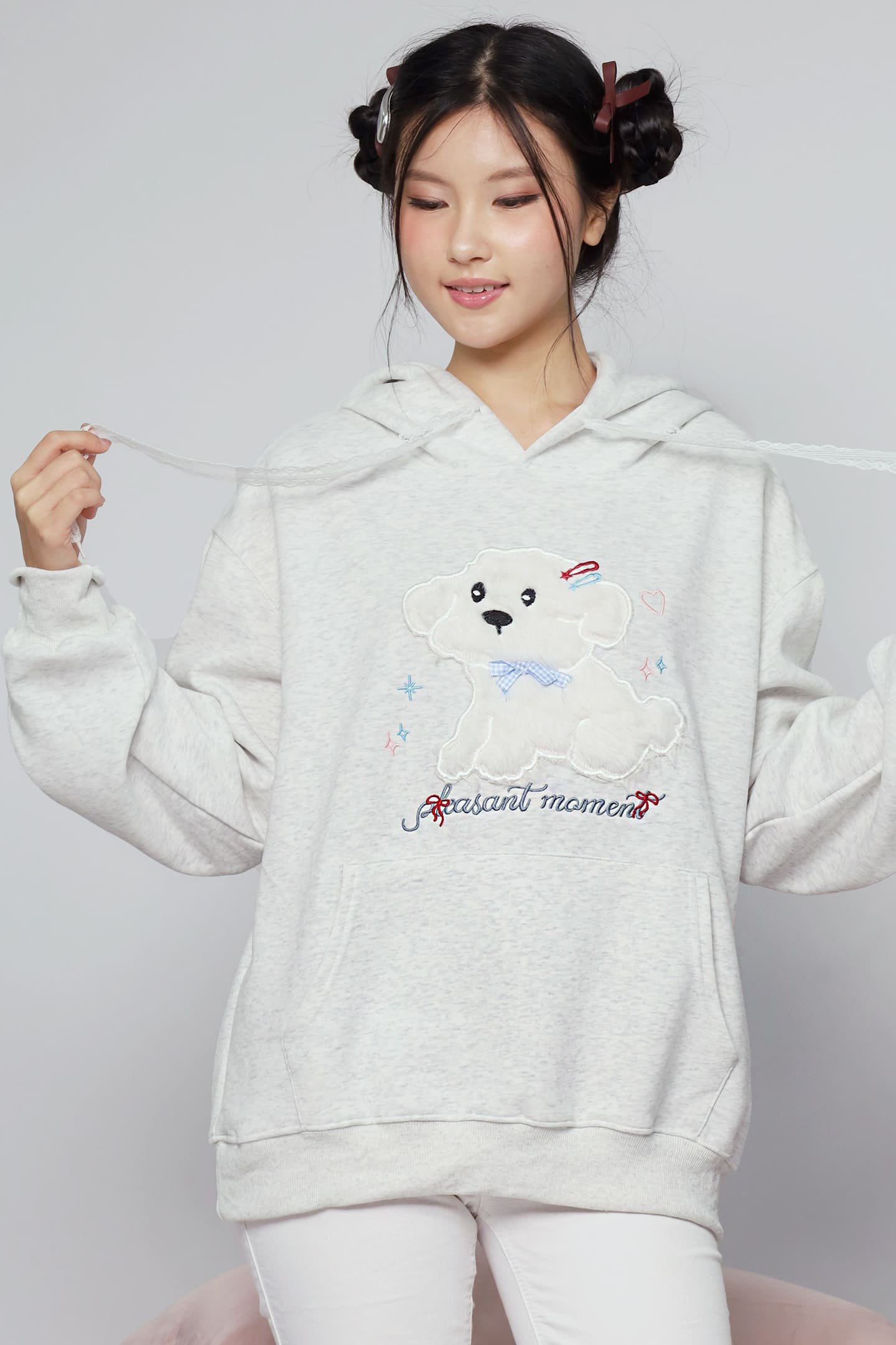 JOY - Xiao Gou Gou Hoodie Pullover Top - Image 9