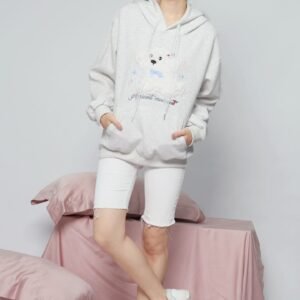 JOY - Xiao Gou Gou Hoodie Pullover Top - Image 3
