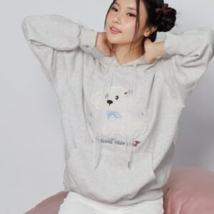 JOY - Xiao Gou Gou Hoodie Pullover Top - Image 4