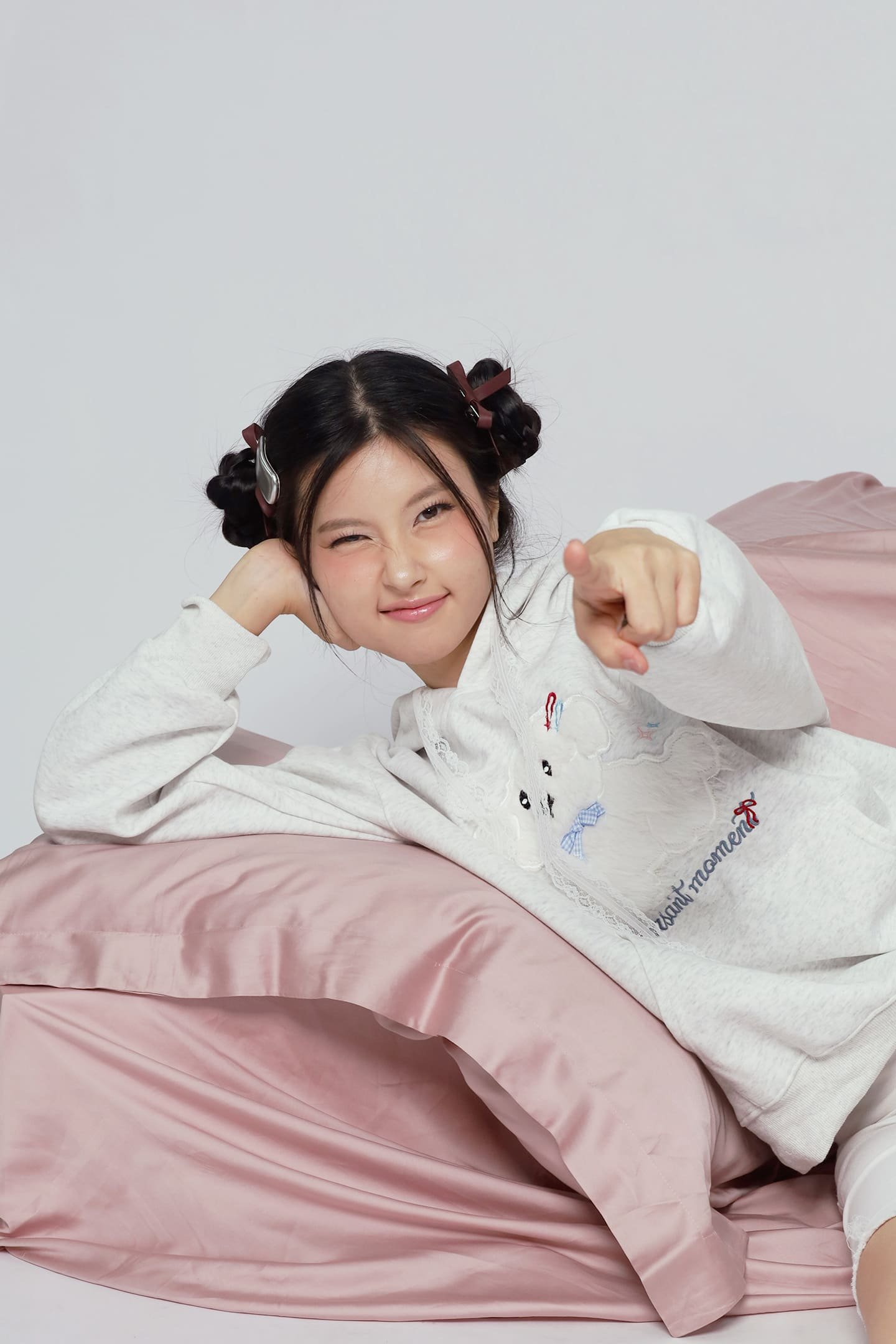 JOY - Xiao Gou Gou Hoodie Pullover Top - Image 2
